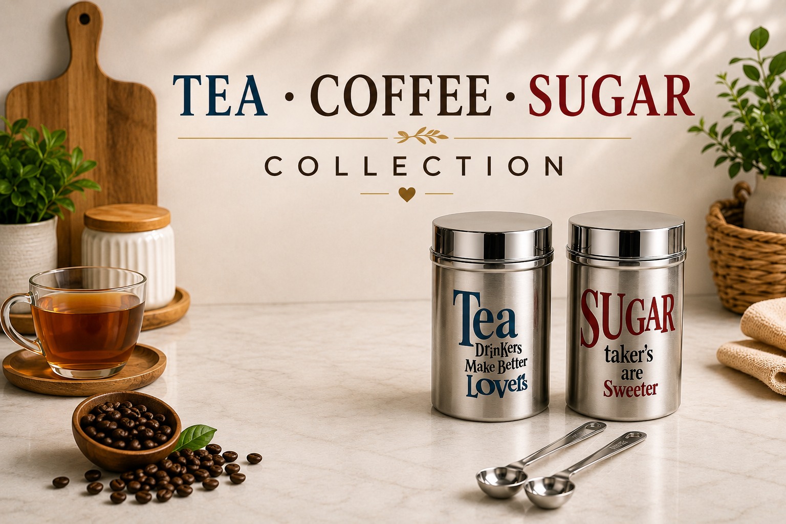 Tea Coffee Sugar Containers