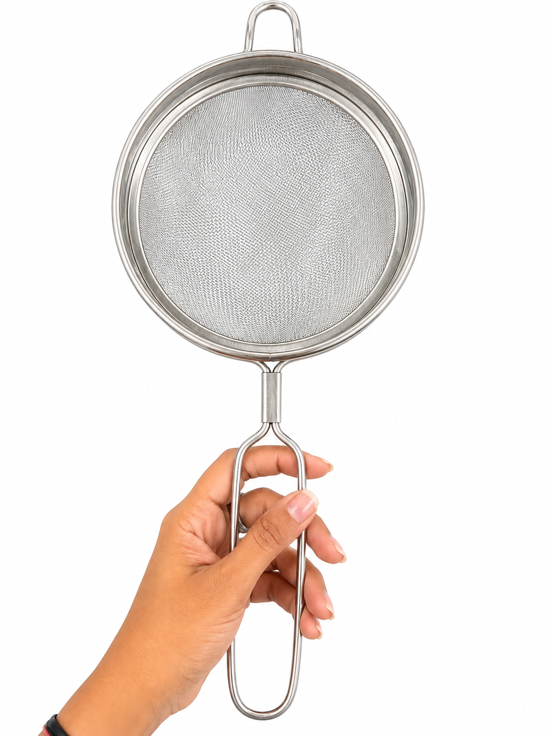 Multipurpose Colander (13cm Diameter) (Size2)for Pasta Vegetables, Heavy Duty Stainless Steel Collander, Juice Strainer, Soup Strainer, Ideal for Washing Rice, Fruits, Vegetables and Grains