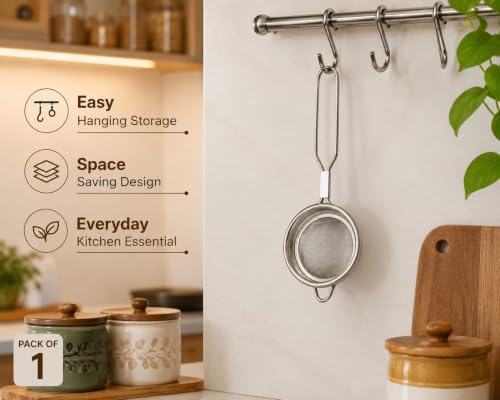 Stainless Steel Tea Strainer (Size 7cm), Stainless Steel Tea Strainer,Heavy Duty Chalani, Coffee Strainer, Tea Filter Stainless Steel, Fine Mesh x1pc