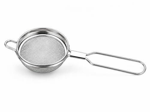 Stainless Steel Tea Strainer (Size 9cm), Stainless Steel Tea Strainer,Heavy Duty Chalani, Coffee Strainer, Tea Filter Stainless Steel, Fine Mesh x1pc